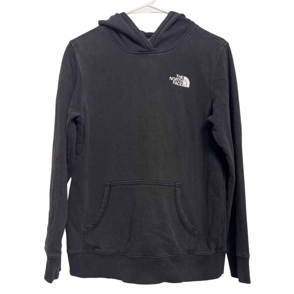 The North‎ Face Youth L Black Pullover Hoodie Logo Sleeve Graphic 14/16 Layring